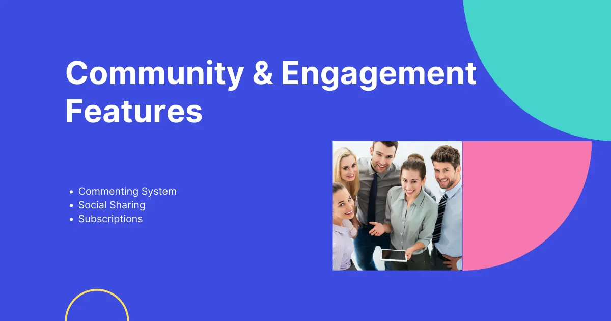 community and engagement features for blogging platforms
