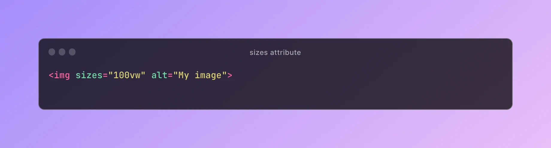 Optimizing images with sizes attribute
